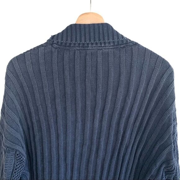 Ecoté Cable Knit Drop Shoulder Cardigan - Picture 4 of 6